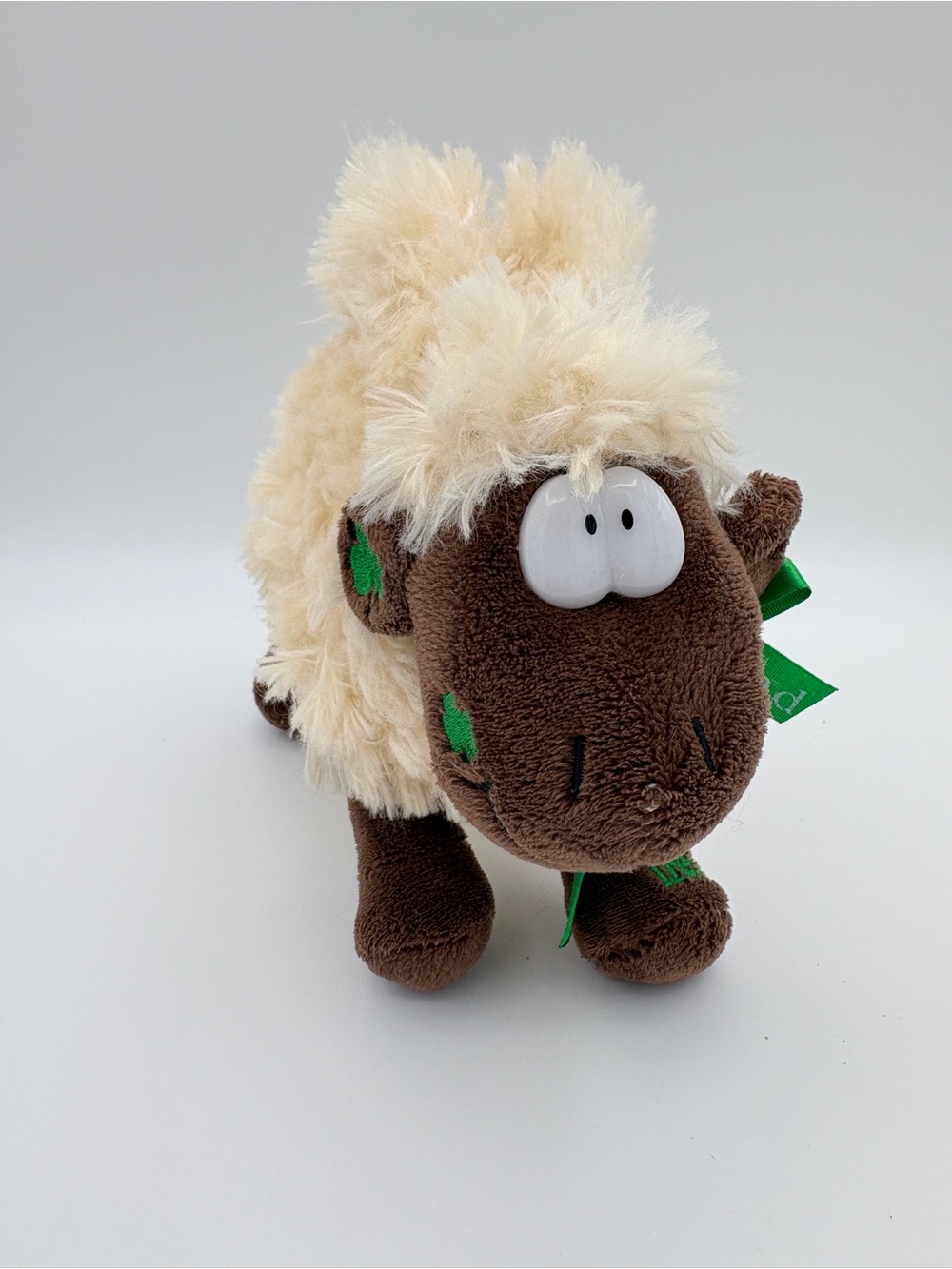 Carrolls Irish Gifts Sheep Plush Purse Bag Ireland Clover St. Patrick's Day